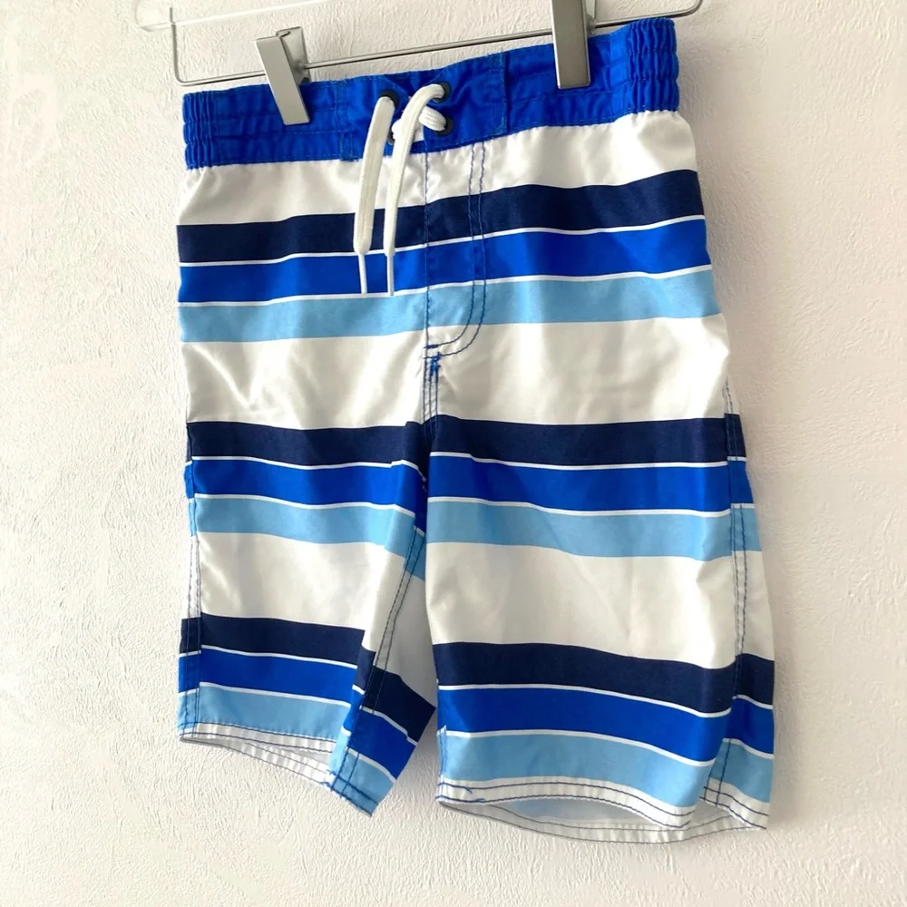 Old Navy Striped Swim Trucks Size M 8